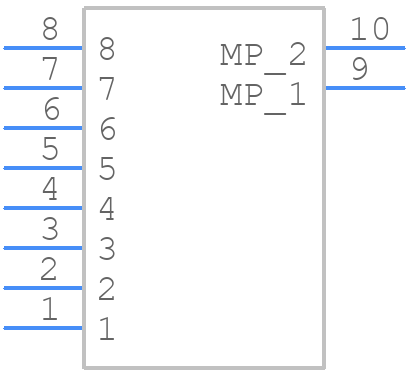AYC1F0810 - Panasonic - PCB symbol