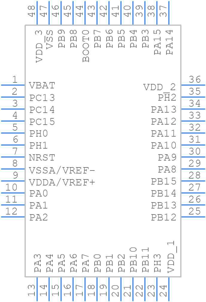 AT32F435CMT7 - Artery - PCB symbol