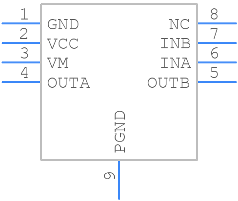 BDR6133 - Bardeen Micro. - PCB symbol
