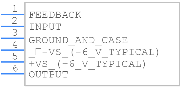 A250F/NF - Amptek - PCB symbol