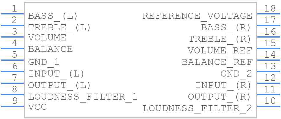 TDA1524A - NXP - PCB symbol