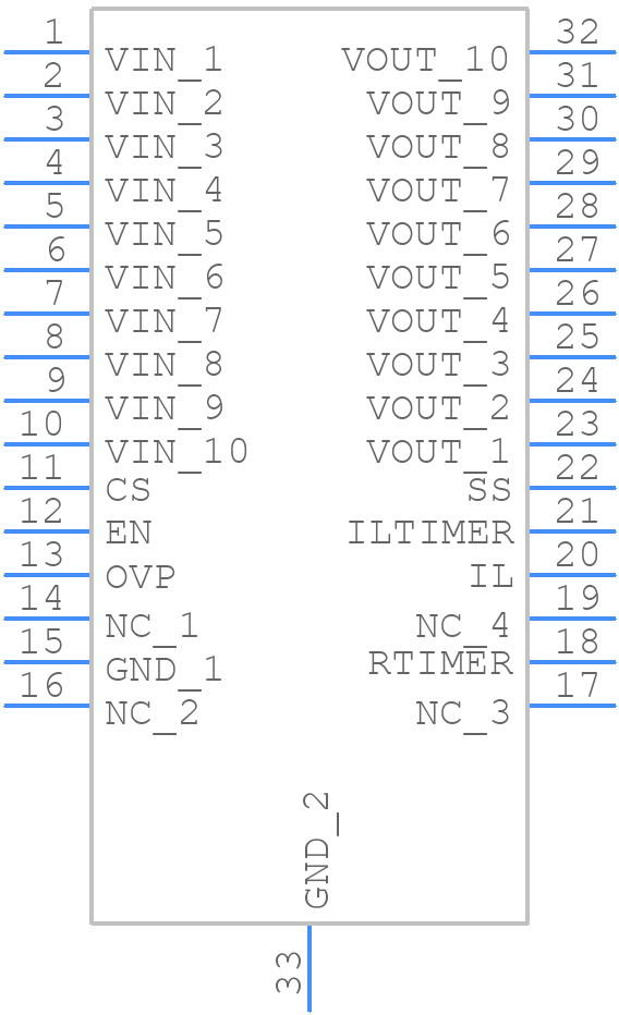PTPS7H2201DAPTSEP - Texas Instruments - PCB symbol