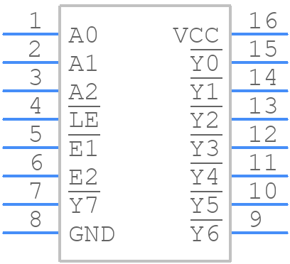 74HCS137DJ - Nexperia - PCB symbol