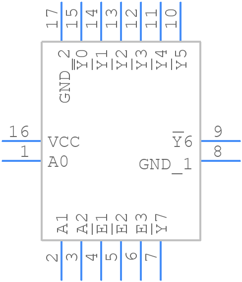 74HCS138BQX - Nexperia - PCB symbol