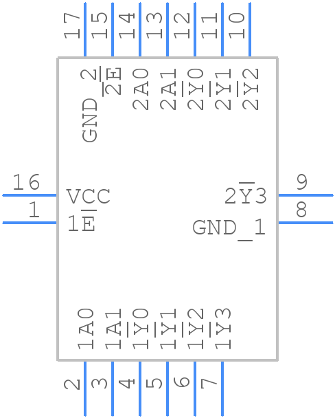 74HCS139BQX - Nexperia - PCB symbol