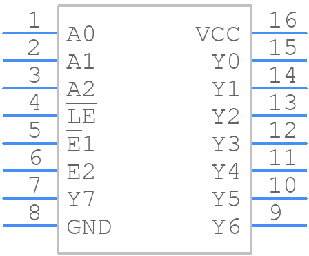 74HCS237PWJ - Nexperia - PCB symbol