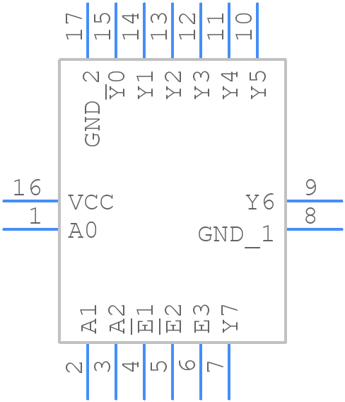 74HCS238BQ-Q100X - Nexperia - PCB symbol