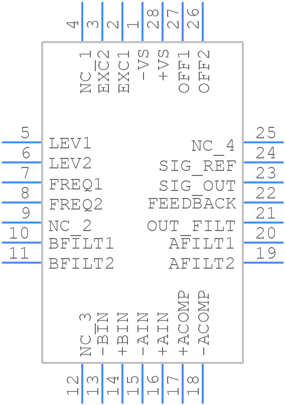 AD698APZ - Rochester Electronics - PCB symbol