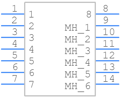 GT8E-8P-2H(56) - Hirose - PCB symbol
