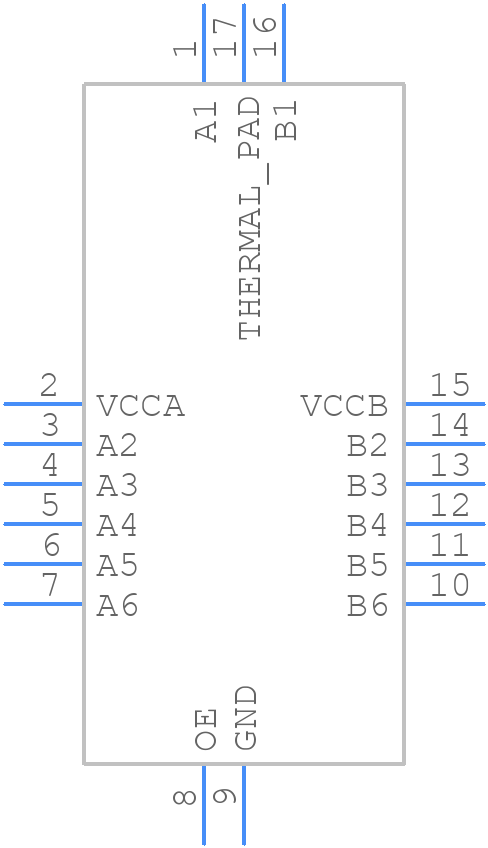 TXB0106QWBQBRQ1 - Texas Instruments - PCB symbol