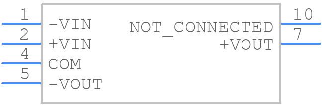 PBT01F05D05 - XP POWER - PCB symbol