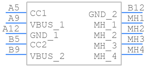 GSB1C411101DSHR - Amphenol - PCB symbol