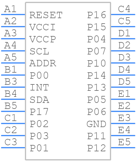 TCAL6416RBDTOR - Texas Instruments - PCB symbol