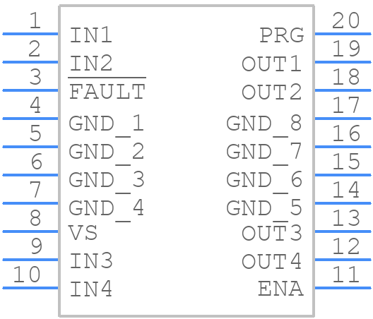 TLE6225G - Infineon - PCB symbol
