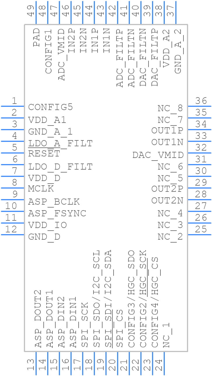 CS4282P - Cirrus Logic - PCB symbol