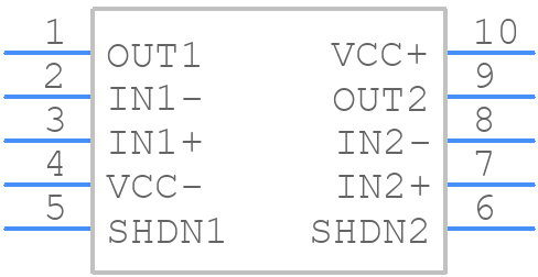 LMV823AIST - STMicroelectronics - PCB symbol