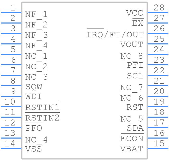 M41ST85WMX6 - STMicroelectronics - PCB symbol