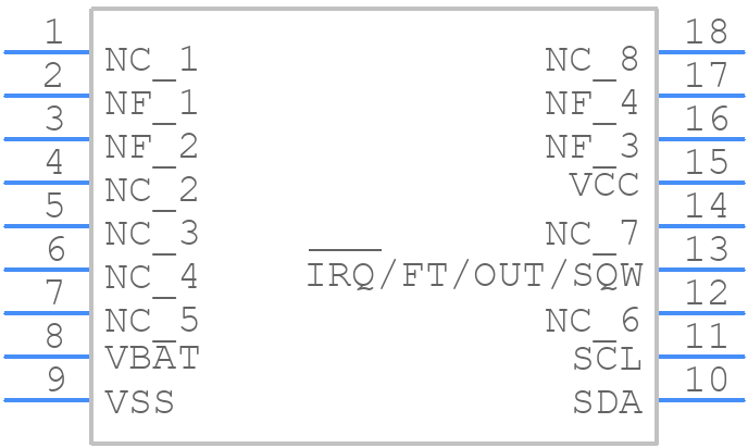 M41T81SMY6E - STMicroelectronics - PCB symbol