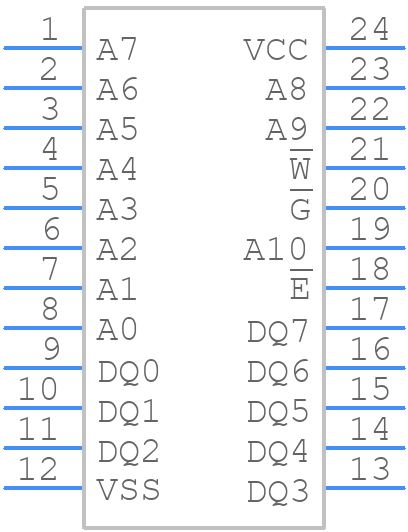 M48Z12-200PC1 - STMicroelectronics - PCB symbol