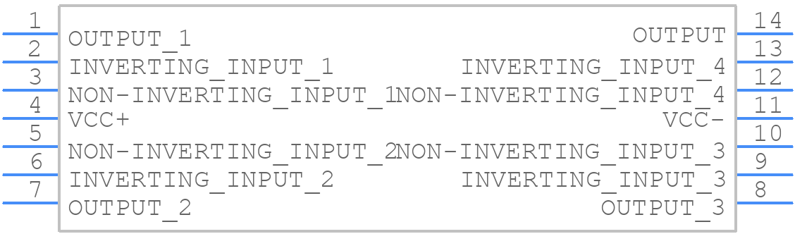 MC33079N - STMicroelectronics - PCB symbol