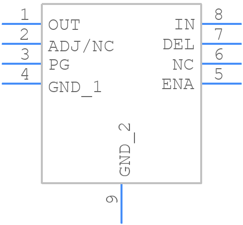 NCV8737ADNADJR2G - onsemi - PCB symbol
