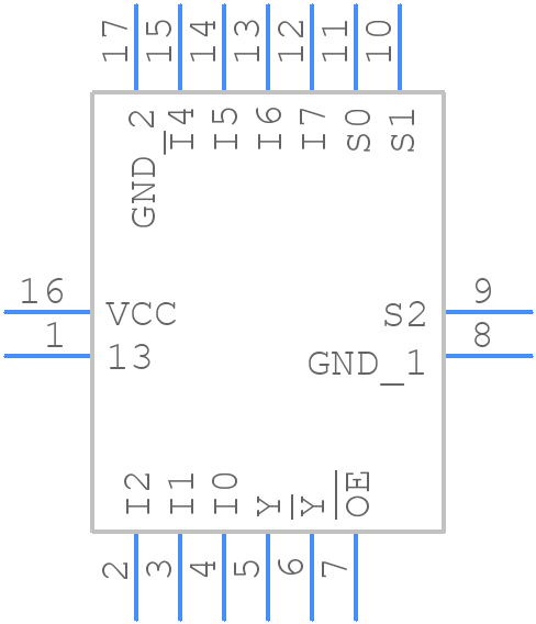 74HCS251BQ-Q100X - Nexperia - PCB symbol