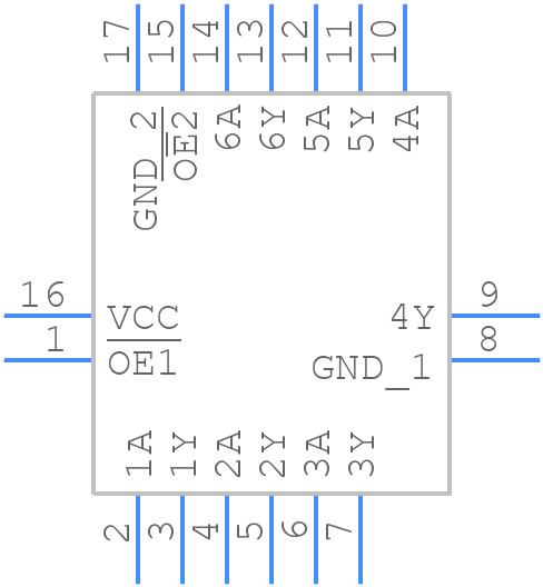 74HCS365BQ-Q100X - Nexperia - PCB symbol