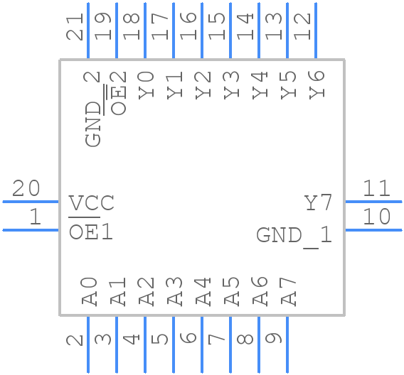 74HCS541BQX - Nexperia - PCB symbol