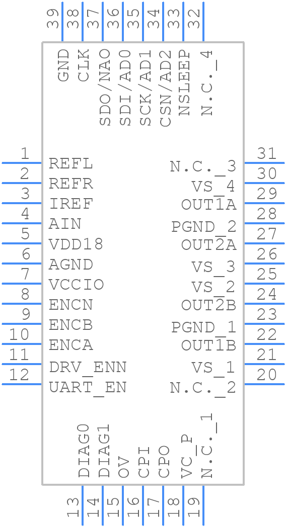 TMC5241ATU+ - Analog Devices - PCB symbol
