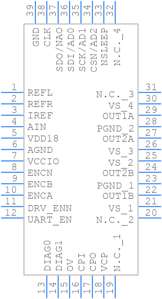 TMC5241ATU+T - Analog Devices - PCB symbol