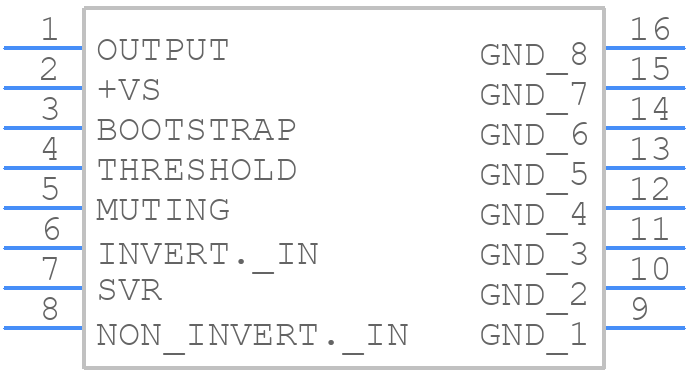 TDA1905 - STMicroelectronics - PCB symbol
