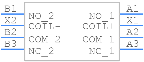 FCA-215-HX4 - TE Connectivity - PCB symbol
