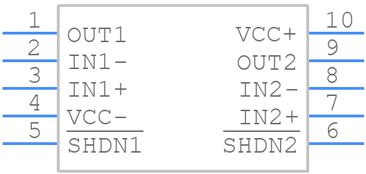 TSV6393AIST - STMicroelectronics - PCB symbol