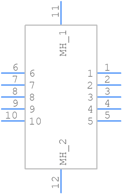 WTB10SAD9SY342 - Molex - PCB symbol