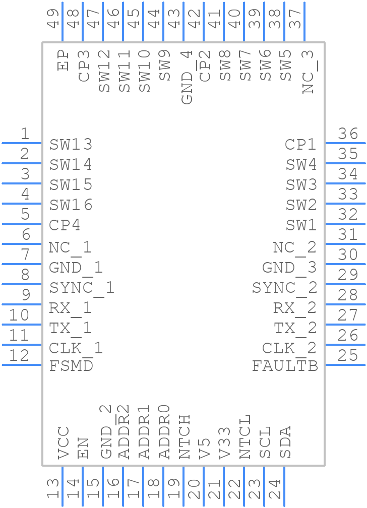 IS32LT3365A - Lumissil Microsystems - PCB symbol