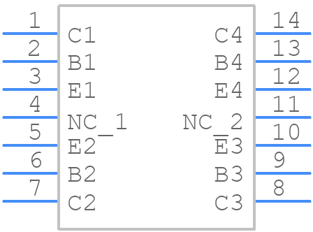 MPQ6001 - Motorola - PCB symbol