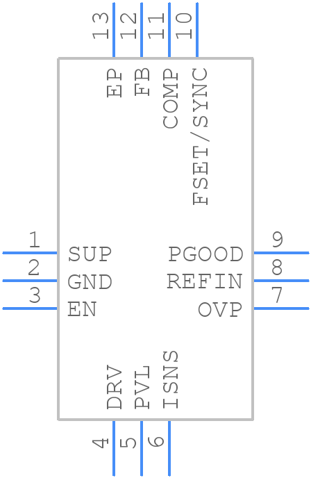 MAX16990ATCC/V+T - Analog Devices - PCB symbol