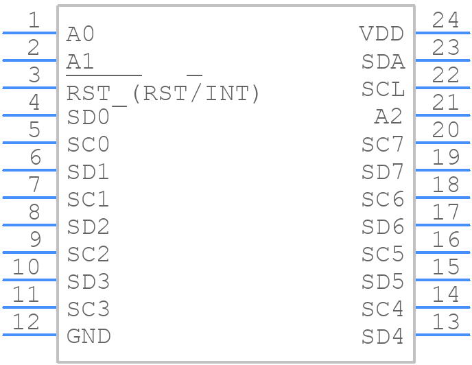 MAX7358EUG+T - Analog Devices - PCB symbol