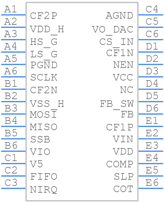 MAX77501EWV+ - Analog Devices - PCB symbol