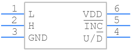 MAX5161MEZT+ - Analog Devices - PCB symbol