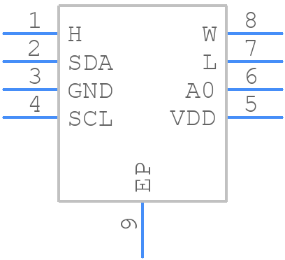 MAX5433LETA+ - Analog Devices - PCB symbol