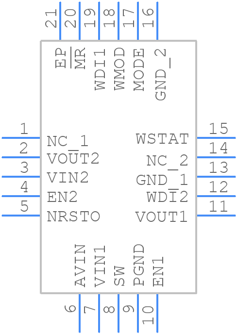 ADP5043ACPZ-1-R7 - Analog Devices - PCB symbol