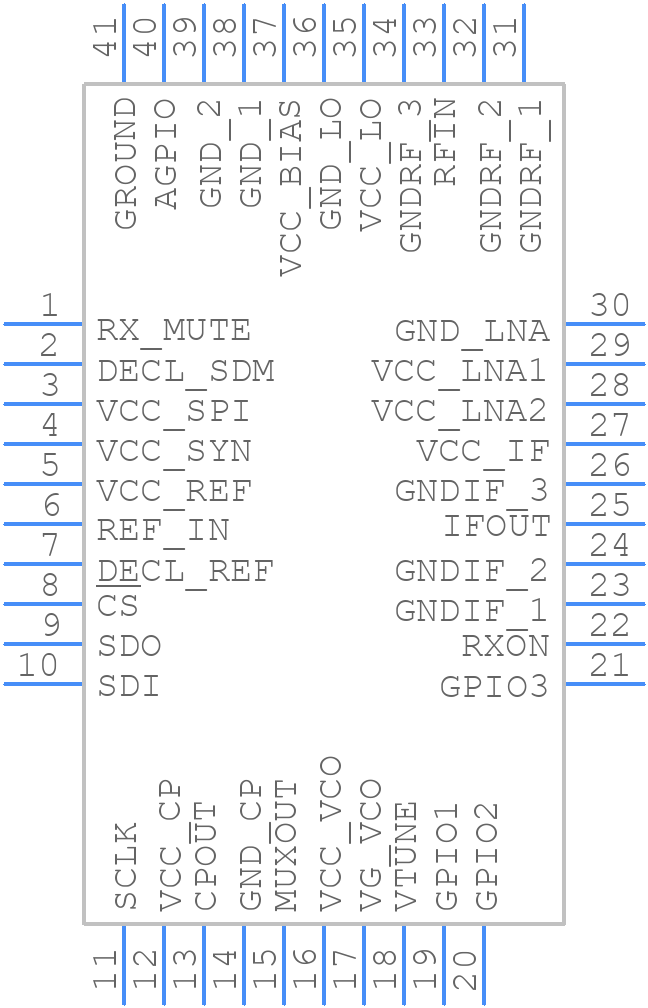 ADMV4640BCPZN-RL7 - Analog Devices - PCB symbol