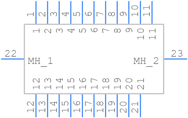 A28100-021 - Omnetics - PCB symbol