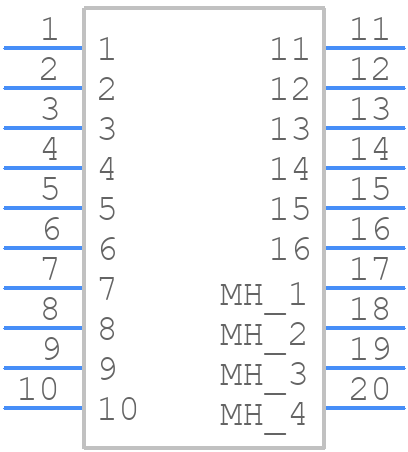 MX34TG16NF1 - JAE - PCB symbol