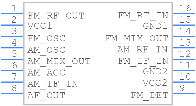 TA7792P - Toshiba - PCB symbol