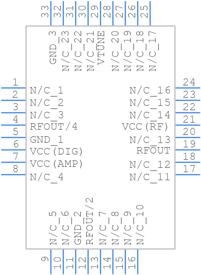 HMC583LP5 - Analog Devices - PCB symbol