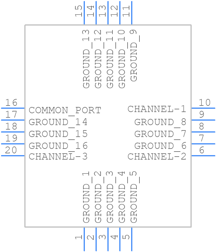 TPLX-E2485+ - Mini-Circuits - PCB symbol