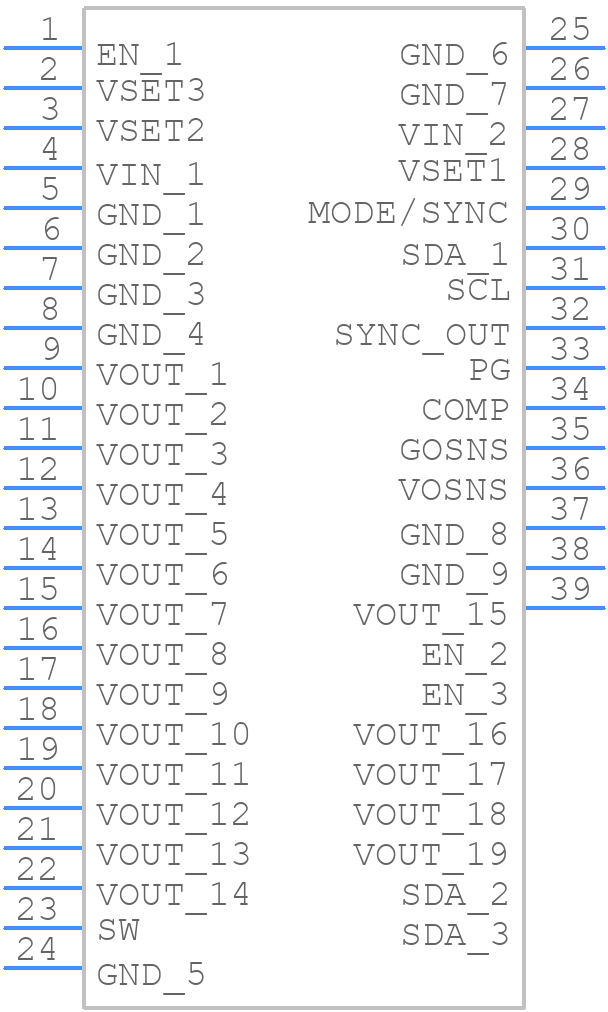 TPSM8287A12BASRDVR - Texas Instruments - PCB symbol