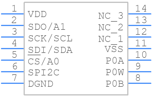 MCP41U83T-104E/ST - Microchip - PCB symbol